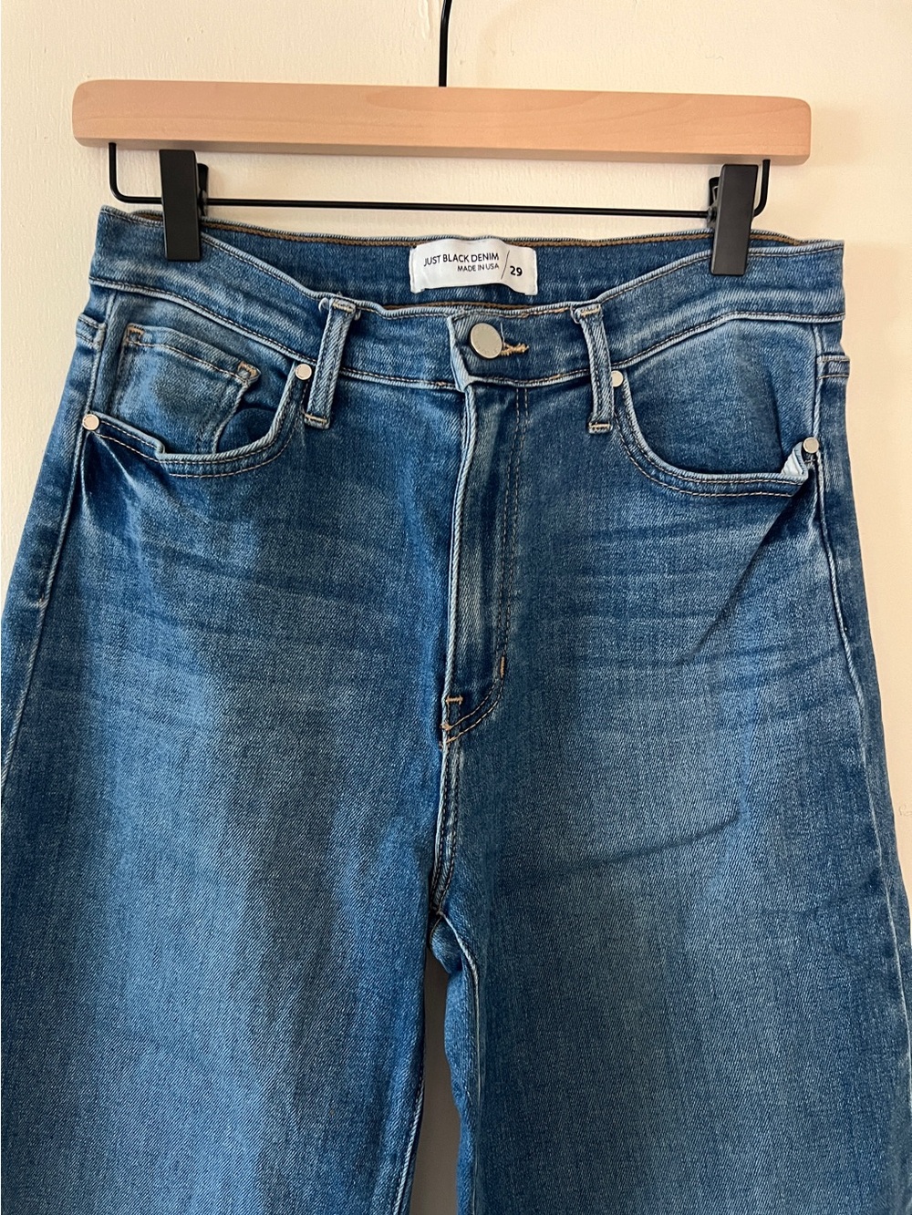Just Black Denim wide leg crop jeans - Picture 5 of 5